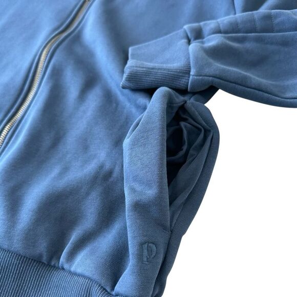 PACT Blue Unisex Front Zip Hoodie, M - Picture 5 of 8